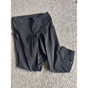 Lululemon Leggings Size 6 Black Pace Rival Crop 22" Athletic Tight w6bavs Women